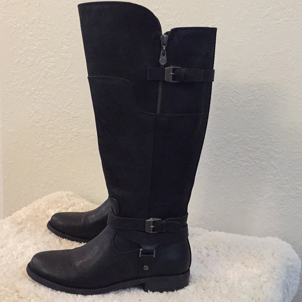 Black Knee High Boots by Guess NWOT